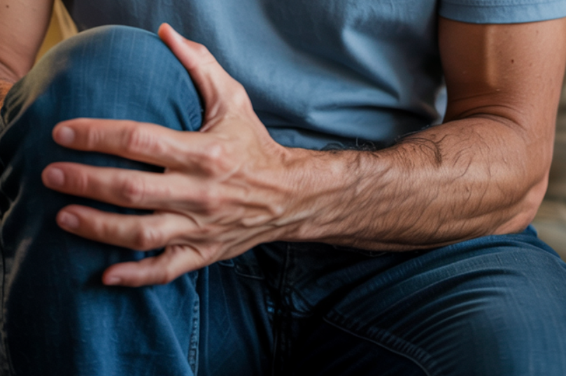 man in pain - Benefits of Orthobiologics for Joint Pain