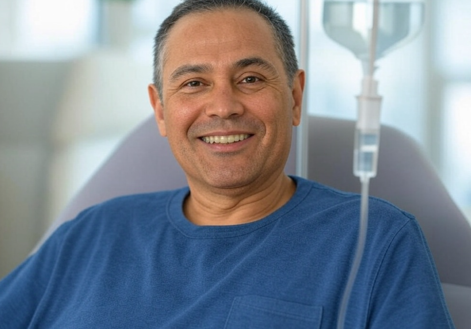 man receiving IV - What Is IV Micronutrition Myer’s Cocktail