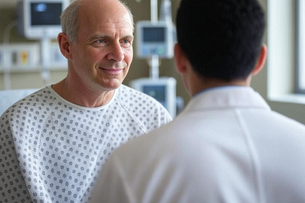 patient and doctor in clinic - Liquid Nitrogen Skin Treatment
