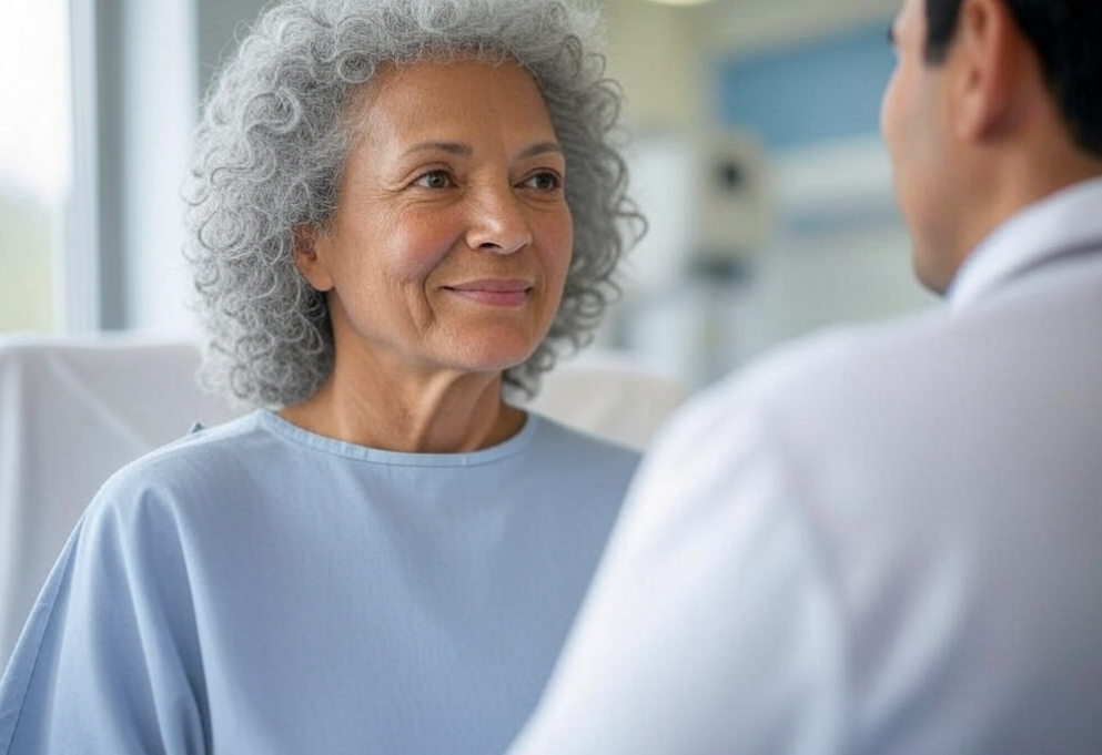 doctor and patient in a clinic, representing the response to “What Clinic Can I Go To Without Insurance?”