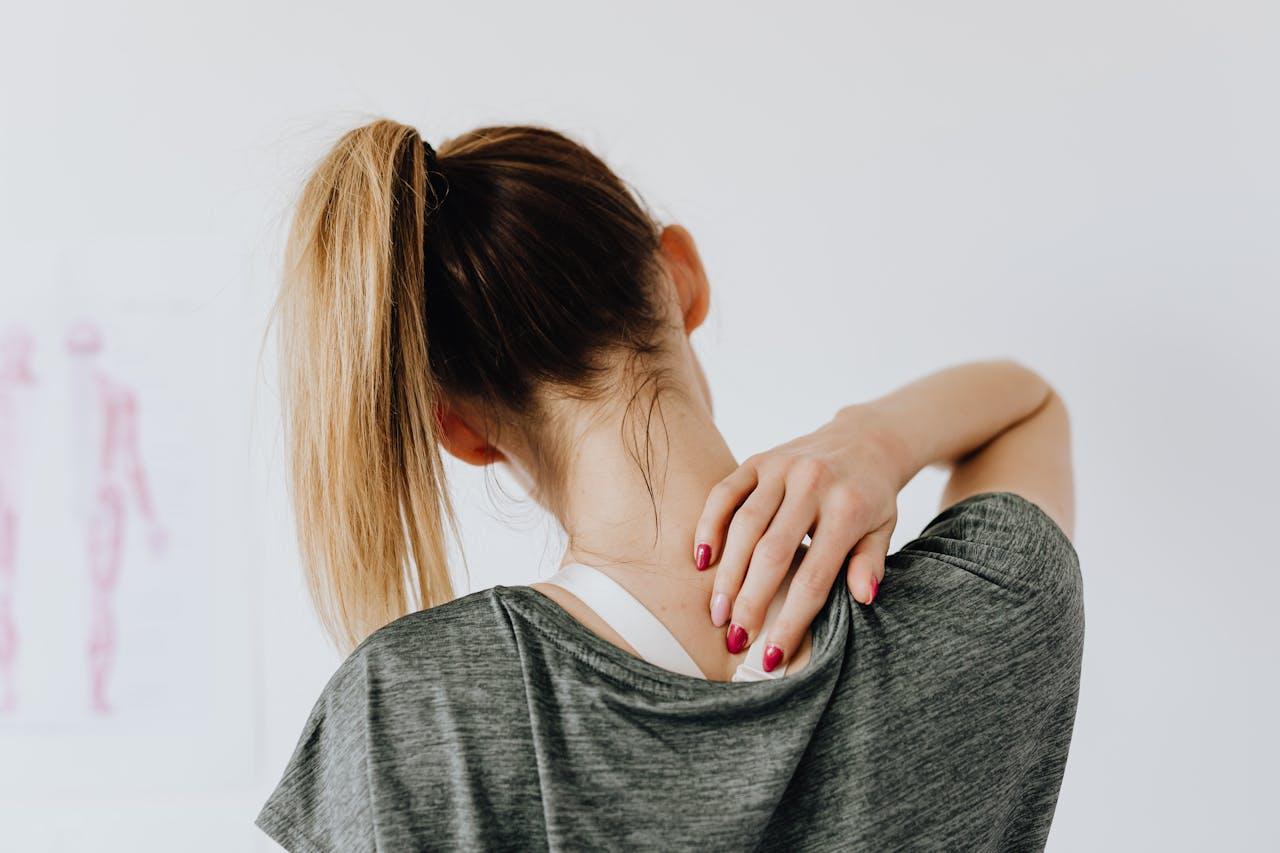 woman with back pain