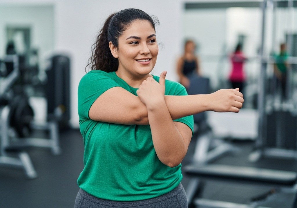 woman exercising while considering laser fat loss treatment in the Rio Grande Valley