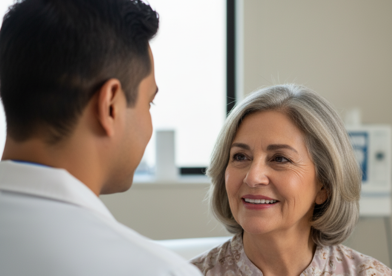 patient consulting doctor