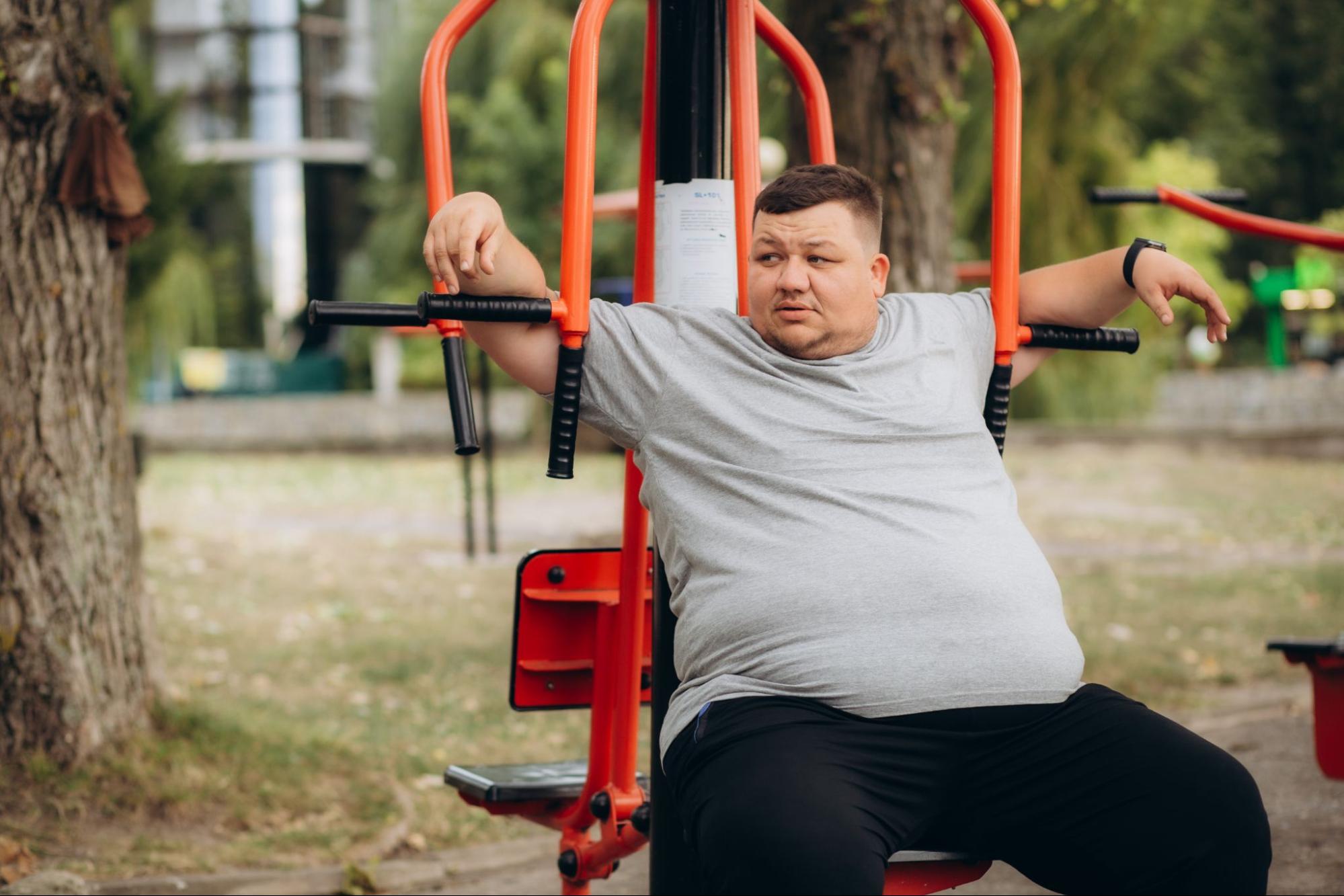 man sitting in a park